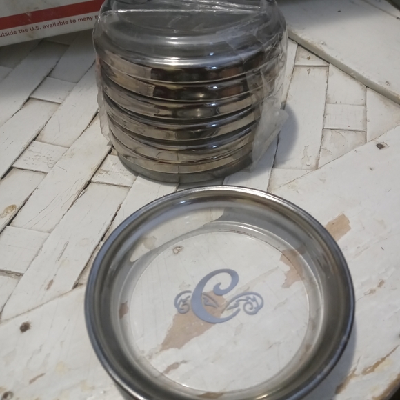 🏺🍷8 VINTAGE MONOGRAM COASTER🍹🎉 - Picture 7 of 10